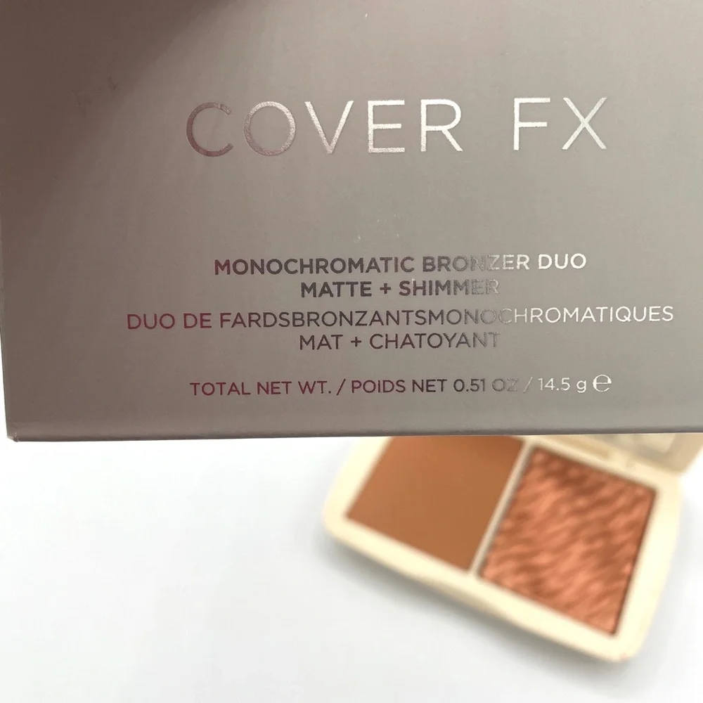 Cover FX | Monochromatic Bronzer | Duo Matte & Shimmer – Suntan Bronze BNIB